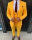 Yellow Slim-Fit Suit 3-Piece, All Sizes Acceptable #53