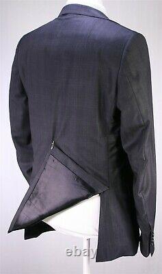 Z ZEGNA Recent Gray Tone Windowpane Plaid 2-Btn Modern Fit Wool Suit 42R