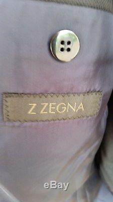Z Zegna Drop 8 Suit Black Slim Fit 38R/48R New