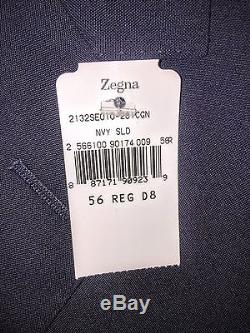 Z by Zegna Navy Blue Two-button Suit Slim Fit 100% Wool 46 US (56 R/38)